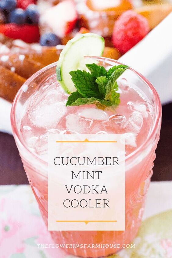 cucumber mint vodka cooler