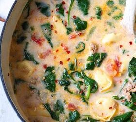 We love the reason her husband calls this "pizza soup"