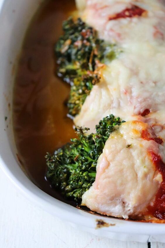 chicken stuffed with baby broccoli and pesto