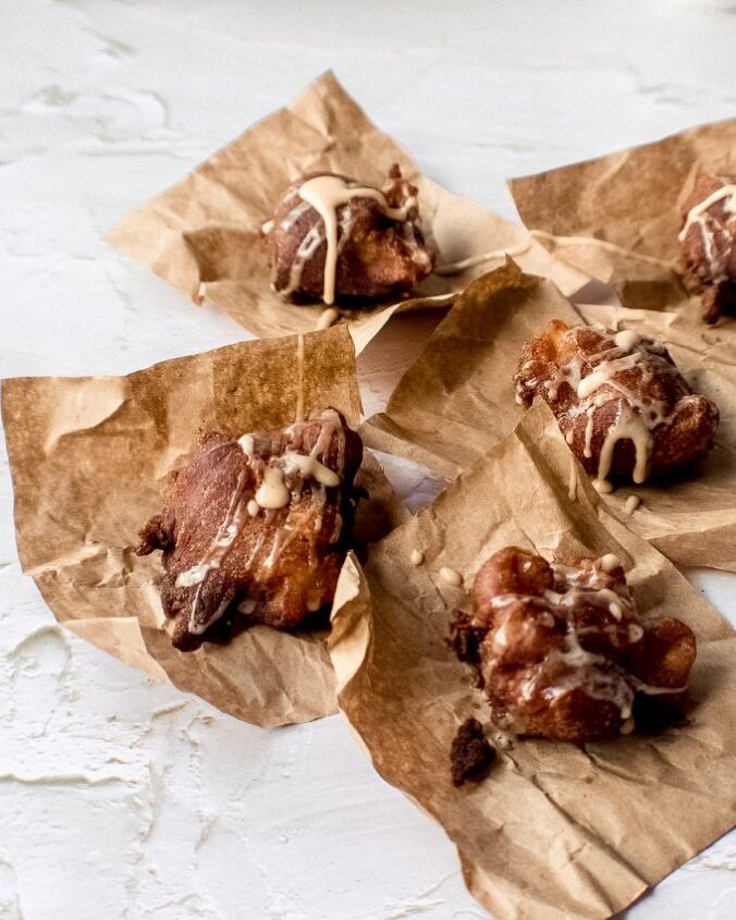chai spice apple fritters
