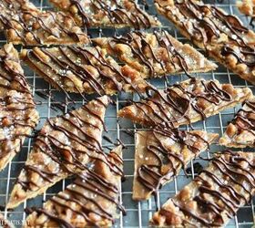 chocolate drizzled salted butter pecan bites