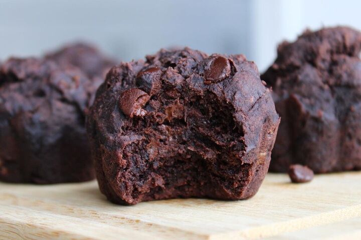 double chocolate nana muffins vegan gluten free