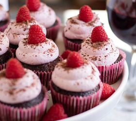 Dark Chocolate Red Wine Cupcakes