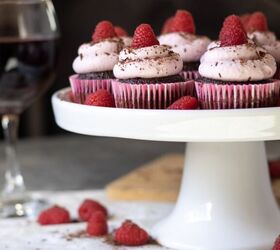dark chocolate red wine cupcakes