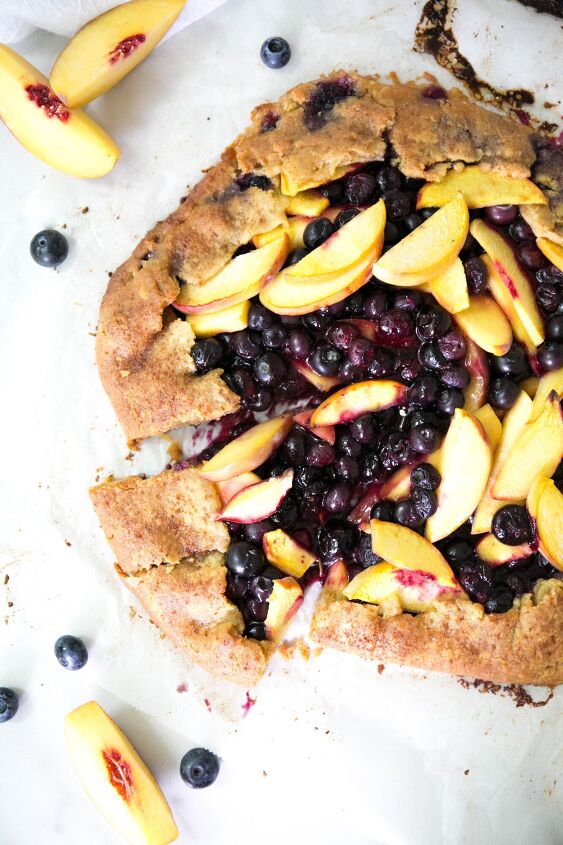 s 18 fruity baked desserts, Blueberry Peach Galette
