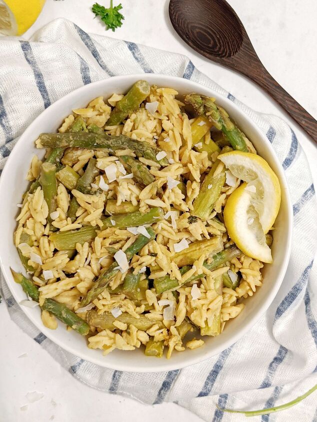 s 15 lemony salads and sides for all you citrus lovers, Creamy Vegan Lemon Parmesan Orzo