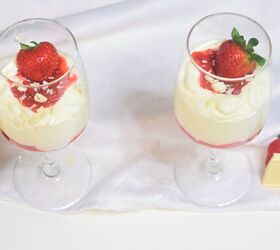white chocolate strawberry mousse