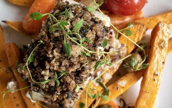 Mediterranean Herb Crusted Cod With Roasted Sweet Potato and Carrots
