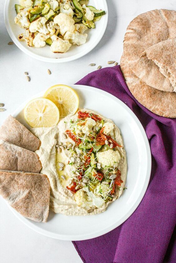 sunflower seed hummus bowls
