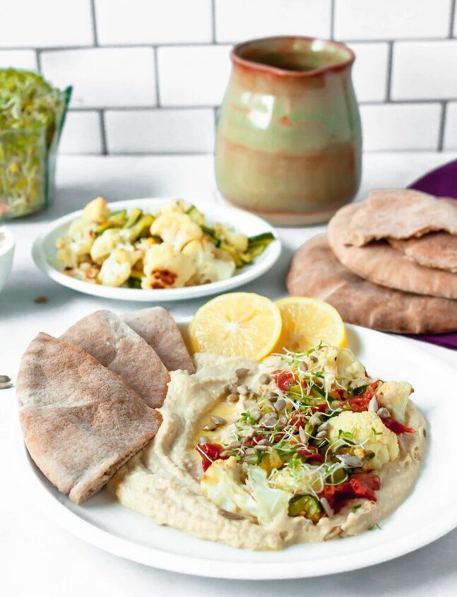 sunflower seed hummus bowls