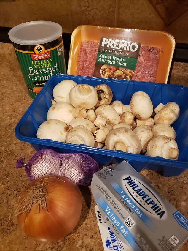 stuffed mushroom appetizers with italian sausage