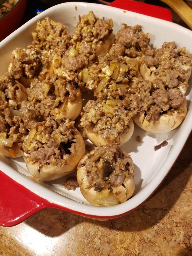 stuffed mushroom appetizers with italian sausage