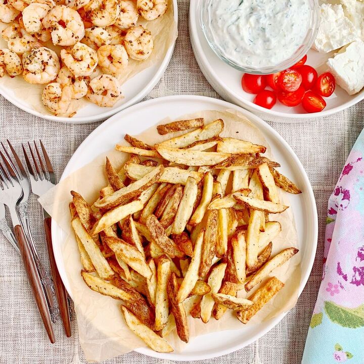 greek fries with shrimp