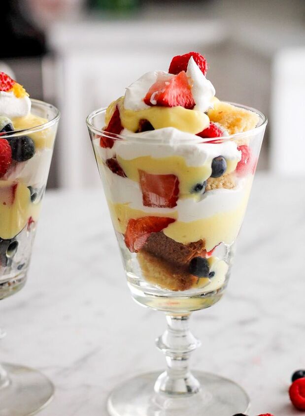 individual berry trifles