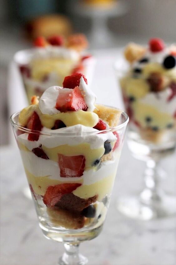 individual berry trifles