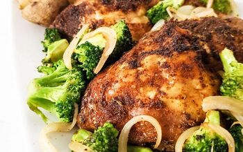 Baked Chicken With Stir-Fry Broccoli