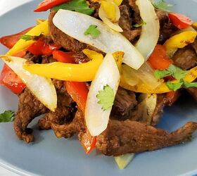indian style beef and bell pepper stir fry