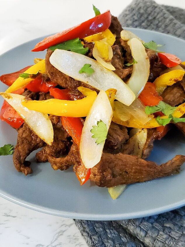 indian style beef and bell pepper stir fry