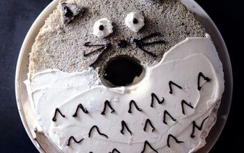 Black Sesame Totoro Chiffon Cake