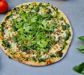 Green Pesto Zucchini Pizza