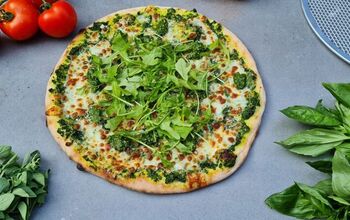 Green Pesto Zucchini Pizza