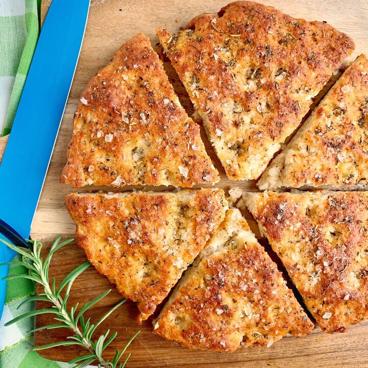 s 15 amazing recipes you can make with less than 5 ingredients, 2 Ingredient Dough Focaccia