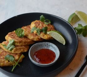 thai inspired sweetcorn fritters