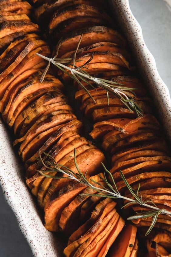 shingled sweet potatoes