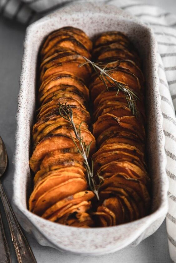 shingled sweet potatoes