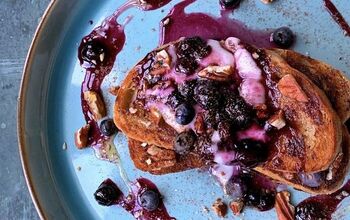 Vegan Blueberry and Pecan French Toast