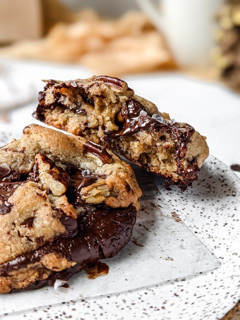 winter spiced chocolate chunk cookies