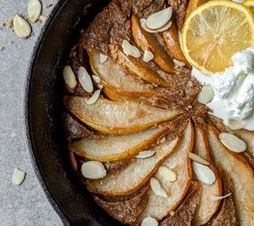 brown butter pear skillet pancake