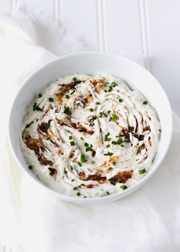 s 15 game day dips that will definitely win you mvp, Caramelized Onion Dip