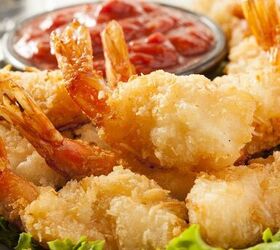 light and crunchy fried shrimp