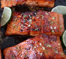 s 15 dinners you can make with simple ingredients you ve definitely got, Honey Lime Glazed Salmon