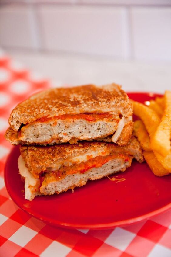 parmesan ground chicken sandwich