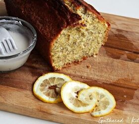 lemon poppy seed bread with sugar glaze