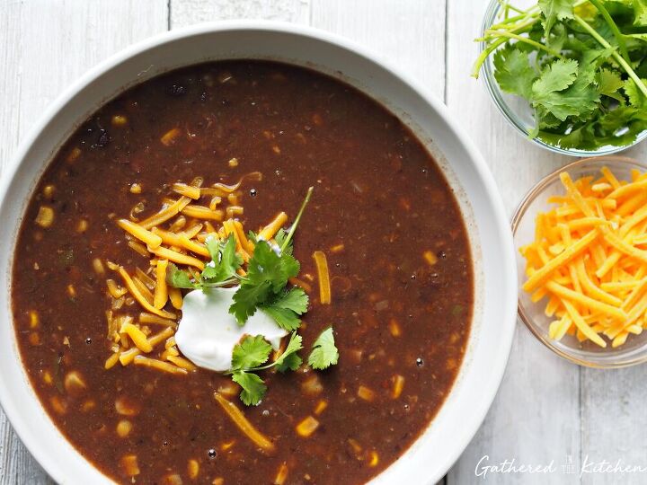 black bean soup