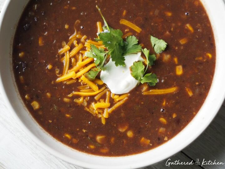 black bean soup