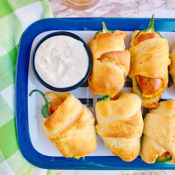 chicken poppers in a blanket