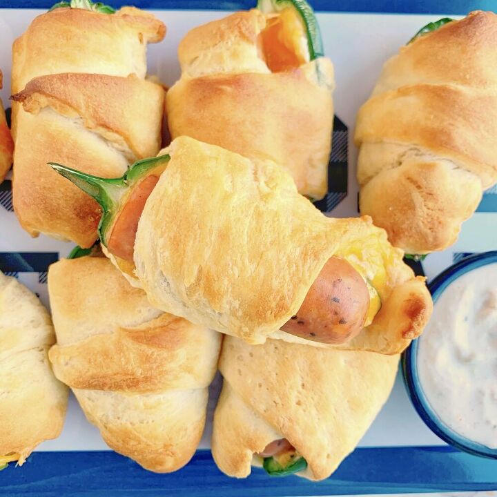 chicken poppers in a blanket