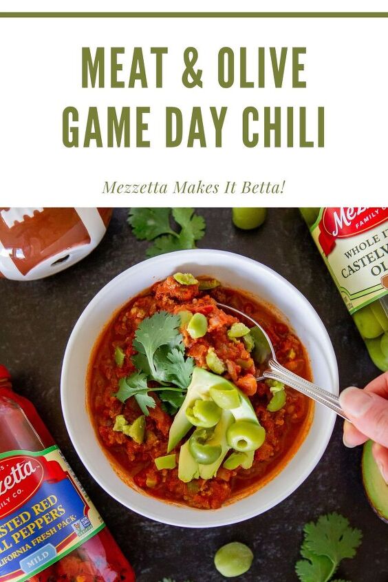 game day meat olive chili