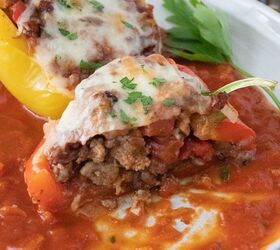 Italian Stuffed Bell Peppers With Ground Turkey and Rice