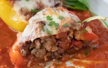 Italian Stuffed Bell Peppers With Ground Turkey and Rice