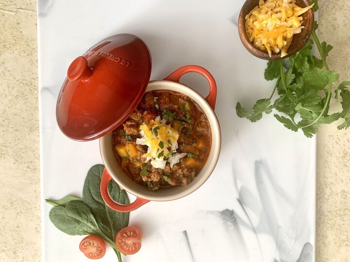 game day beef butternut squash chili