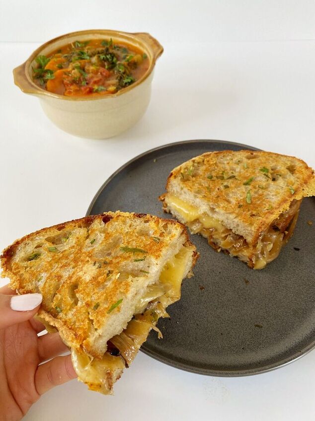 rosemary gouda grilled cheese