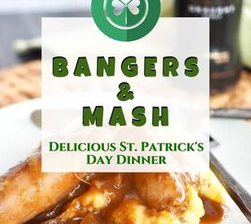 bangers and mash with milk stout gravy sausage and mashed potatoes
