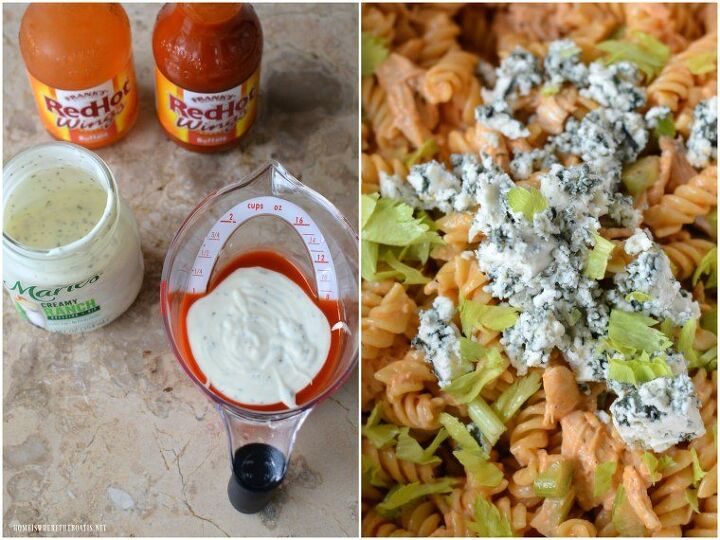 buffalo chicken pasta salad and game day recipes