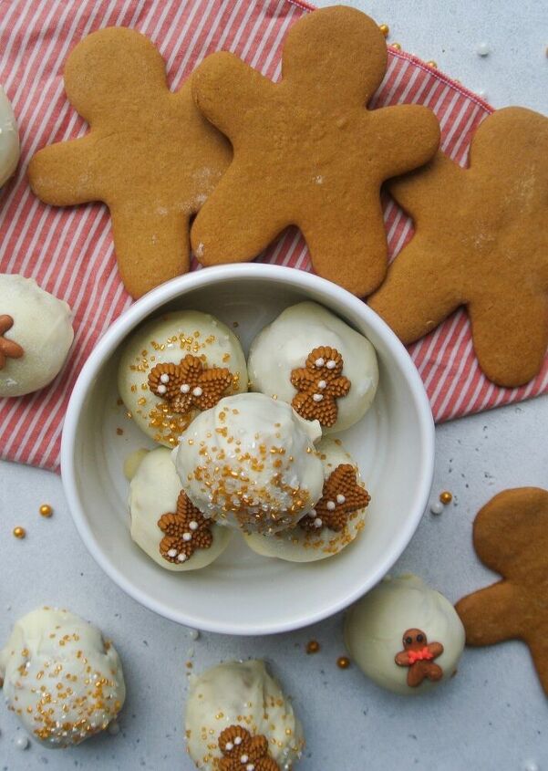 easy white chocolate gingerbread truffles