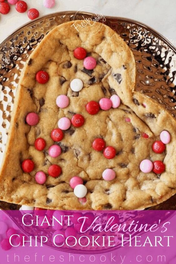 giant heart chocolate chip cookie recipe